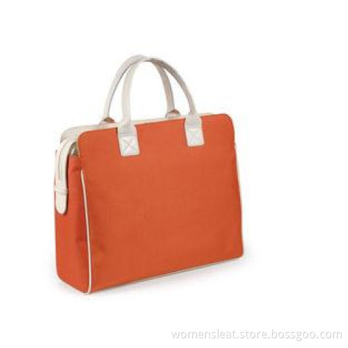 Large oversized Tote Women Nylon Bag With Leather Handles ,